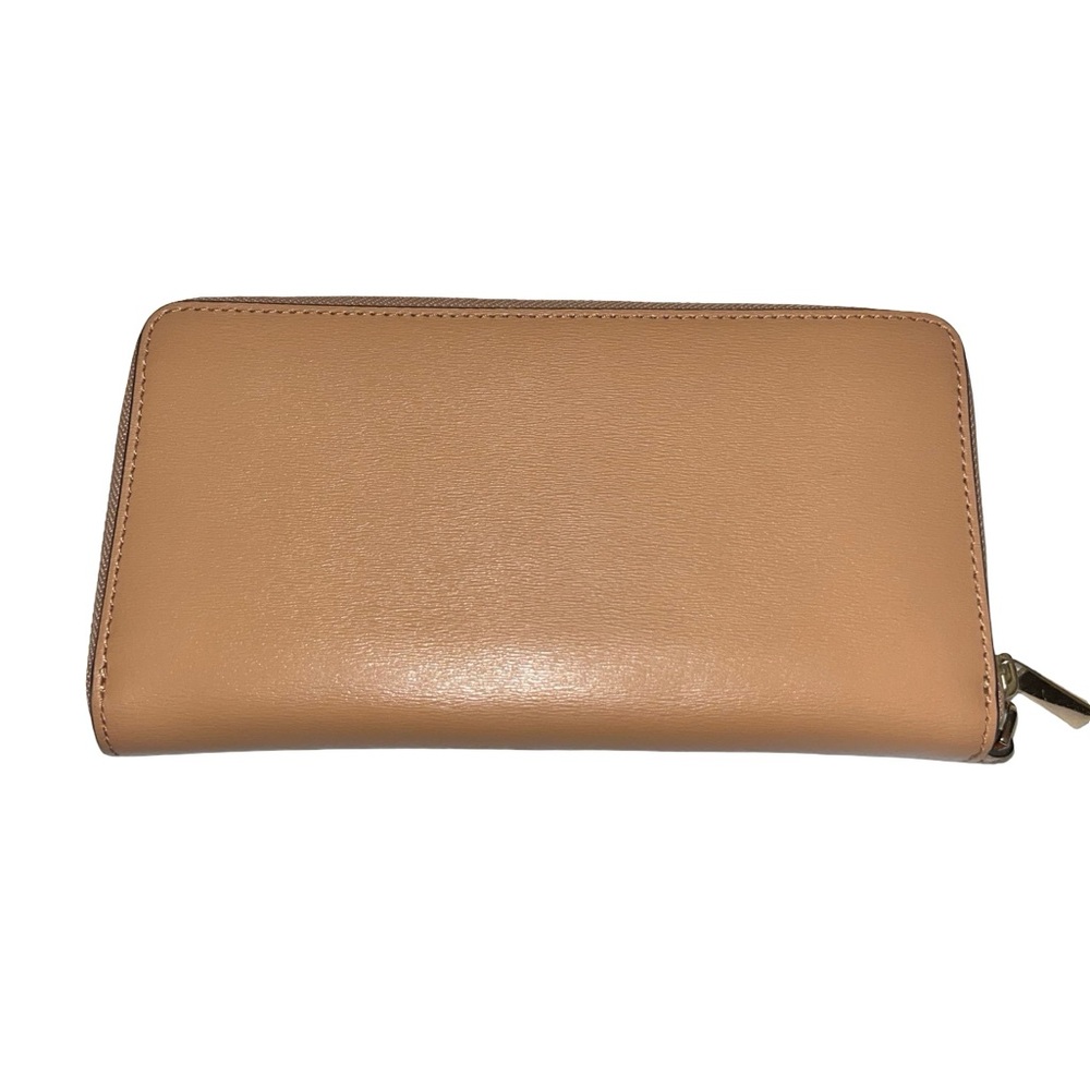 Tory Burch Robinson Tan Leather Wallet Wristlet - Picture 2 of 7